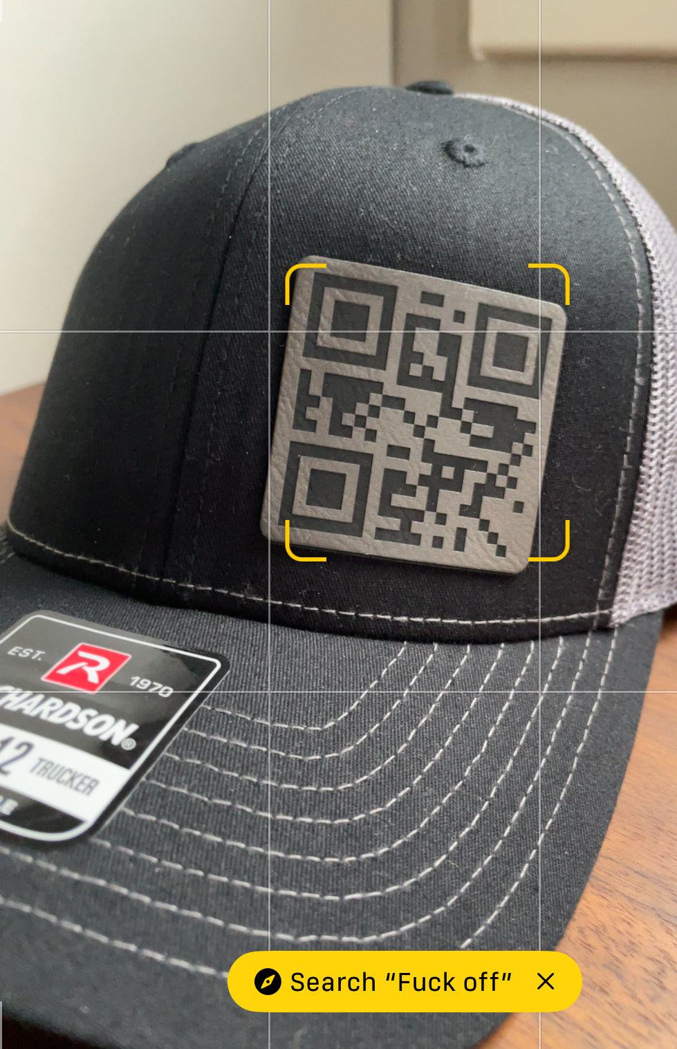 QR Code "Fuck Off" Hat