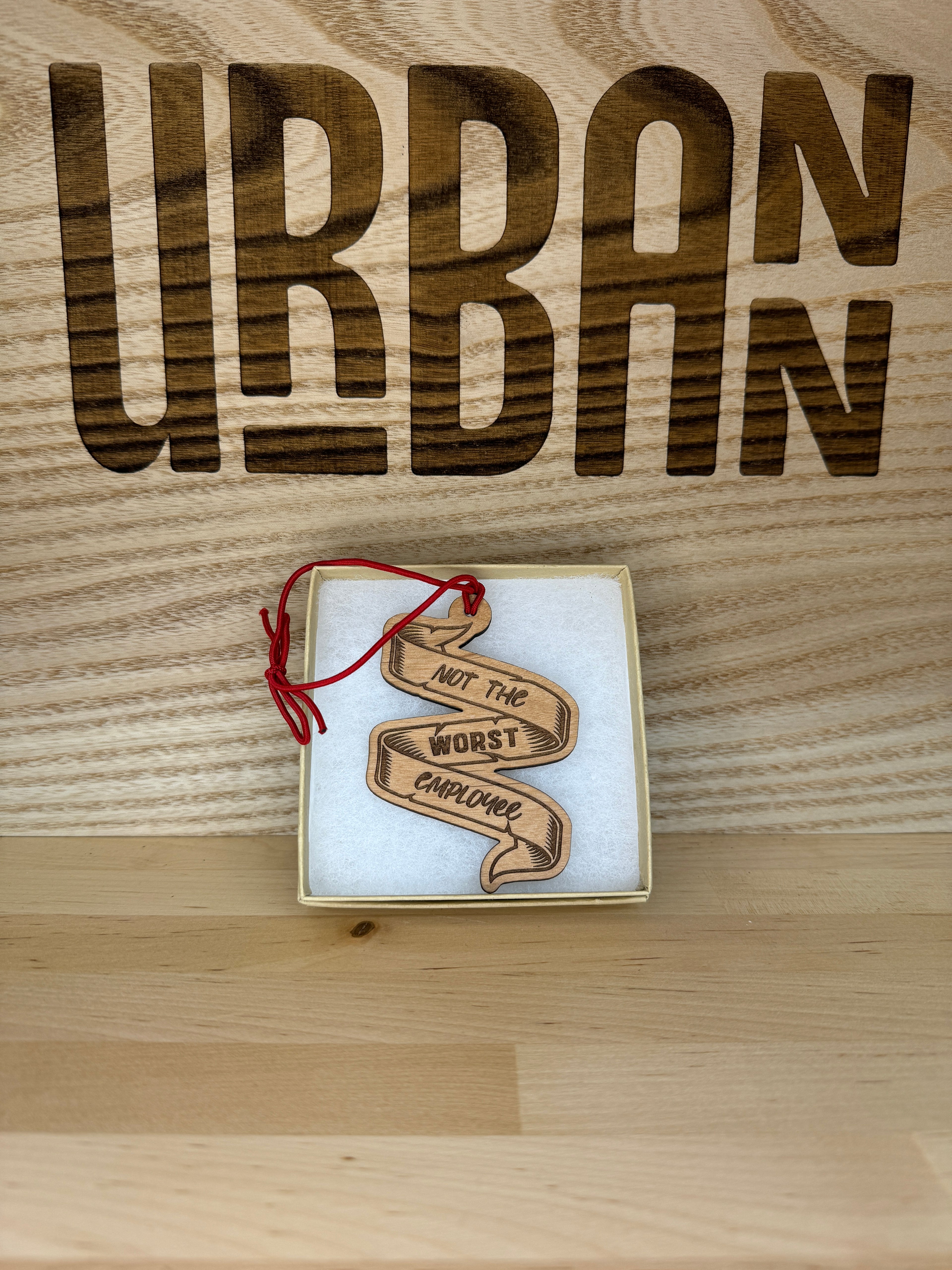 Alder Wood Christmas Ornaments - Handmade Festive Decorations