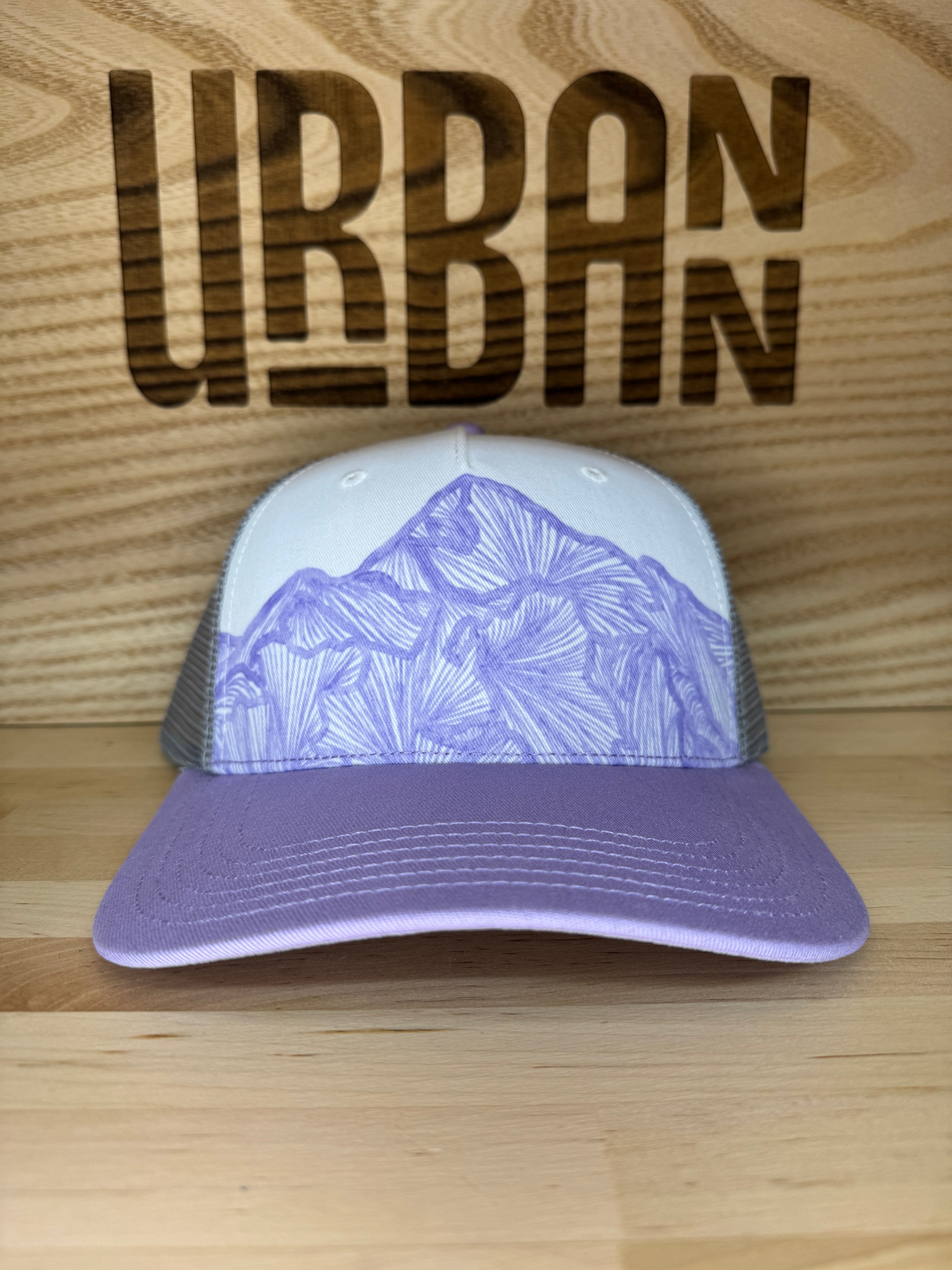 Urbann Outdoors Collection Structured Scenery Printed Five-Panel Low-Profile Hat