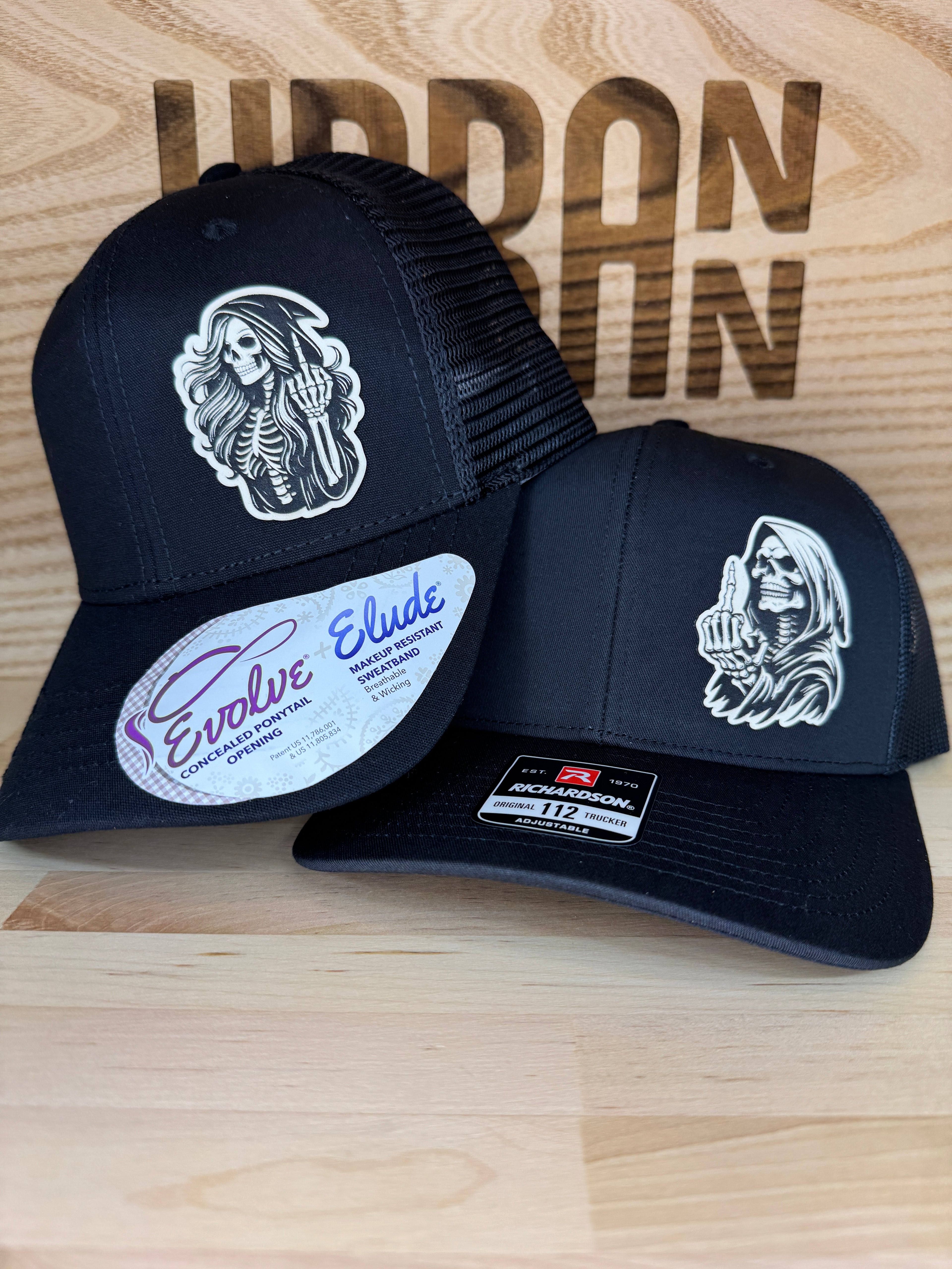 Grim Reaper His and Hers Hats, Single or Double